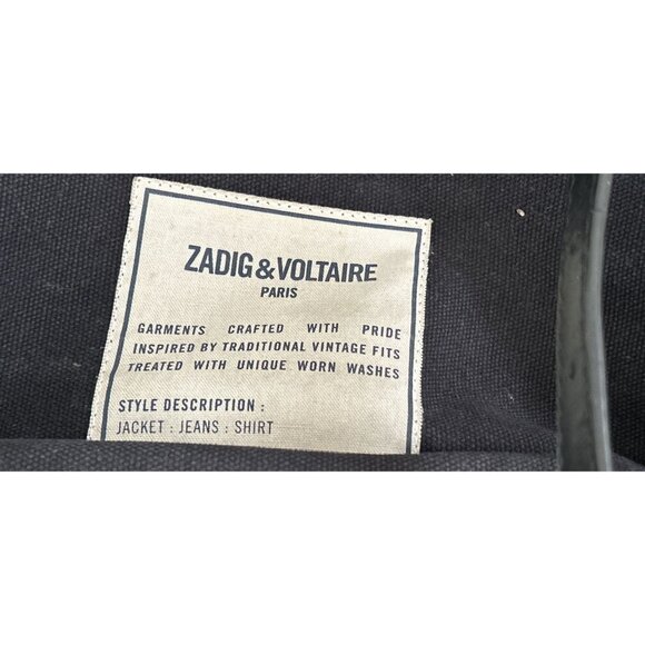 Zadig & Voltaire Arizona Canvas & Leather Backpack - Picture 10 of 15